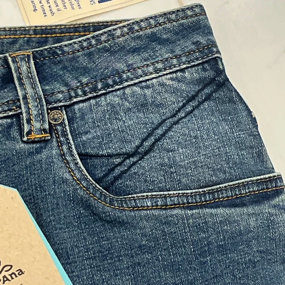 Prana NEW Axiom Jeans Mens 32 x32 Blue Denim Straight Leg Organic Cotton Stretch